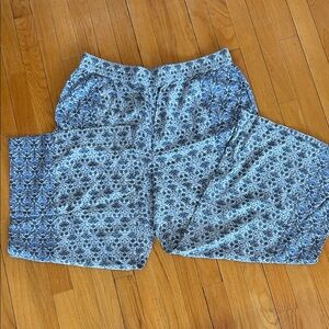 Fat Face Blue Floral Pants